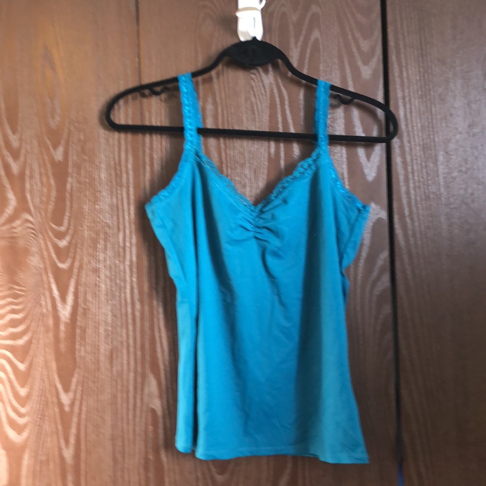 CLEO CAMI - NWT - DEEP TEAL SIZE MEDIUM CAMISOLE TANK ADJUSTABLE STRAPS #076